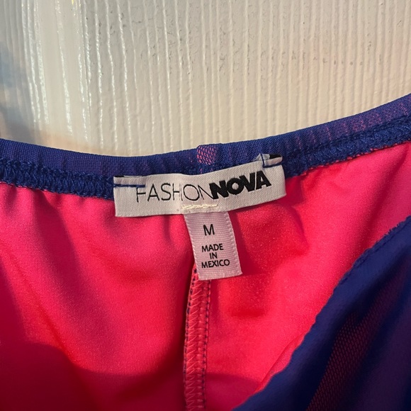 NEVER WORN- FASHINOVA blue/pink mesh dress. perfect condition- Medium - Picture 5 of 5